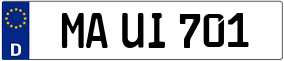 Trailer License Plate